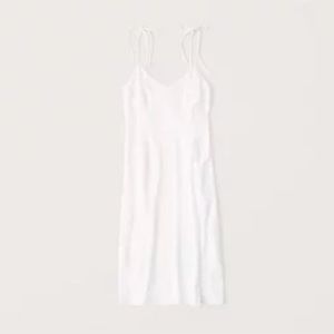 Abercrombie Linen-Blend Midi Dress